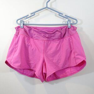 Lululemon Women's Speed Up 4 In Inseam Shorts Bubblegum Pink Sz 14 Running